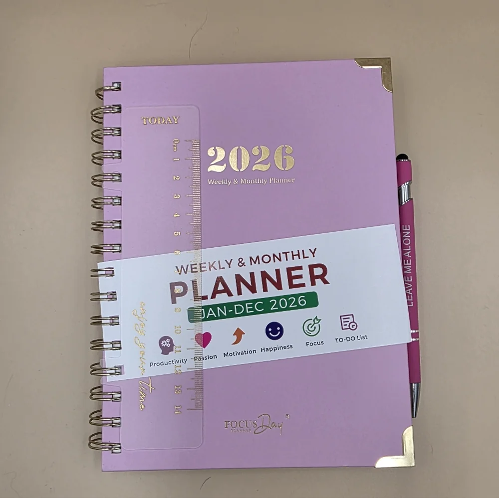 2026 Weekly & Monthly Planner And Pen
